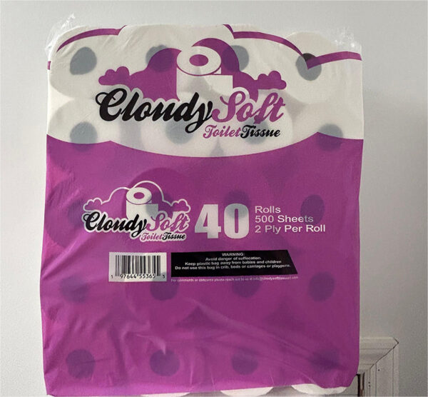 CloudySoft 40 Mega Toilet Rolls