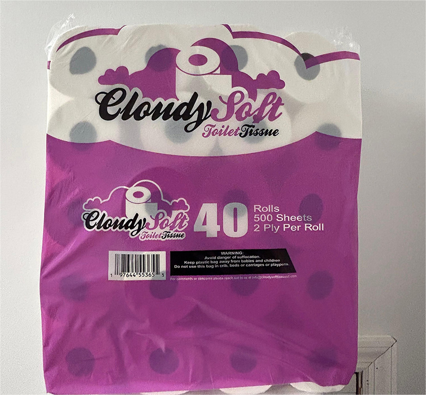 CloudySoft Toilet Paper 40 Mega Rolls